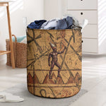 Min Ancient Egyptian Laundry Basket Fertility Symbol Sandstone Ankh Pyramid Pattern