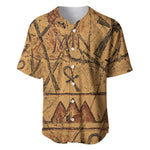 Min Ancient Egyptian Baseball Jersey Fertility Symbol Sandstone Ankh Pyramid Pattern