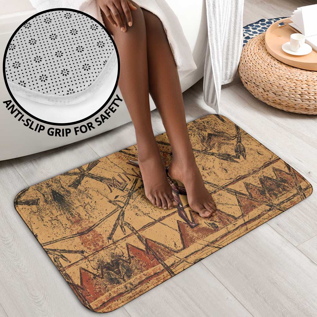 Min Ancient Egyptian Bathroom Set Fertility Symbol Sandstone Ankh Pyramid Pattern