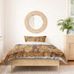 Min Ancient Egyptian Bedding Set Fertility Symbol Sandstone Ankh Pyramid Pattern