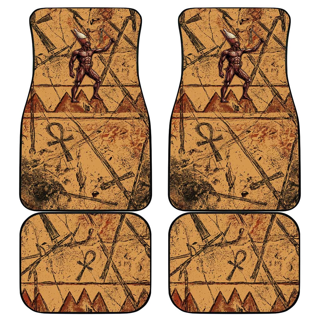 Min Ancient Egyptian Car Mats Fertility Symbol Sandstone Ankh Pyramid Pattern