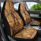 Min Ancient Egyptian Car Seat Cover Fertility Symbol Sandstone Ankh Pyramid Pattern