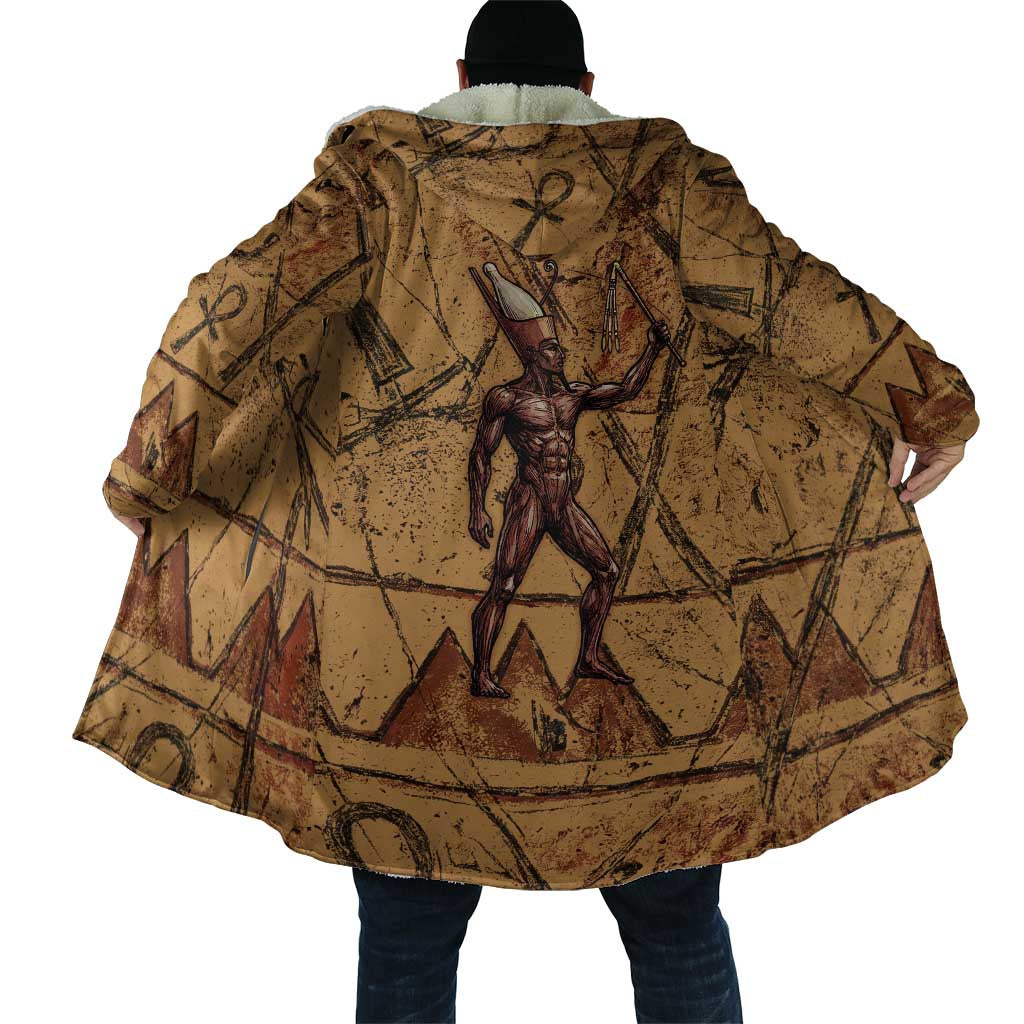 Min Ancient Egyptian Cloak Fertility Symbol Sandstone Ankh Pyramid Pattern