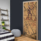 Min Ancient Egyptian Door Cover Fertility Symbol Sandstone Ankh Pyramid Pattern