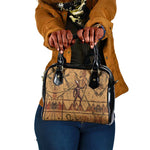 Min Ancient Egyptian Shoulder Handbag Fertility Symbol Sandstone Ankh Pyramid Pattern