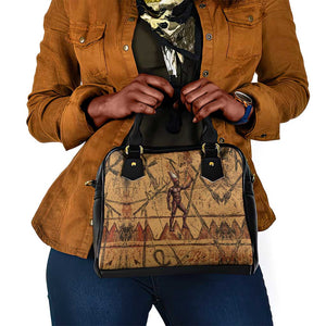 Min Ancient Egyptian Shoulder Handbag Fertility Symbol Sandstone Ankh Pyramid Pattern