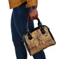 Min Ancient Egyptian Shoulder Handbag Fertility Symbol Sandstone Ankh Pyramid Pattern