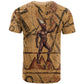 Min Ancient Egyptian T shirt Fertility Symbol Sandstone Ankh Pyramid Pattern