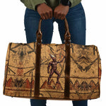 Min Ancient Egyptian Travel Bag Fertility Symbol Sandstone Ankh Pyramid Pattern