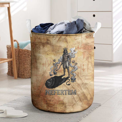 Nefertem Ancient Egyptian Laundry Basket Lion Head Lotus Flowers Incense Smoke Ancient