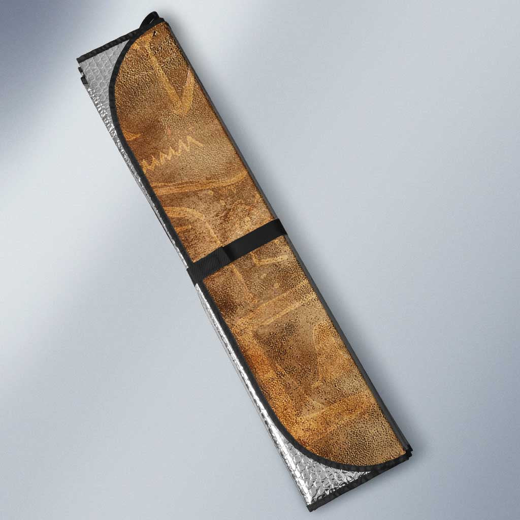 Nefertem Ancient Egyptian Auto Sun Shade Lion Head Lotus Flowers Incense Smoke Ancient