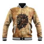 Nefertem Ancient Egyptian Baseball Jacket Lion Head Lotus Flowers Incense Smoke Ancient