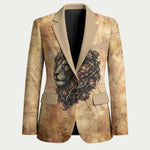 Nefertem Ancient Egyptian Blazer Lion Head Lotus Flowers Incense Smoke Ancient