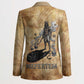 Nefertem Ancient Egyptian Blazer Lion Head Lotus Flowers Incense Smoke Ancient
