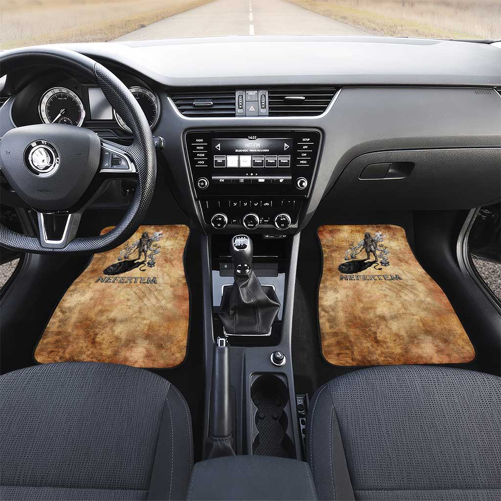 Nefertem Ancient Egyptian Car Mats Lion Head Lotus Flowers Incense Smoke Ancient