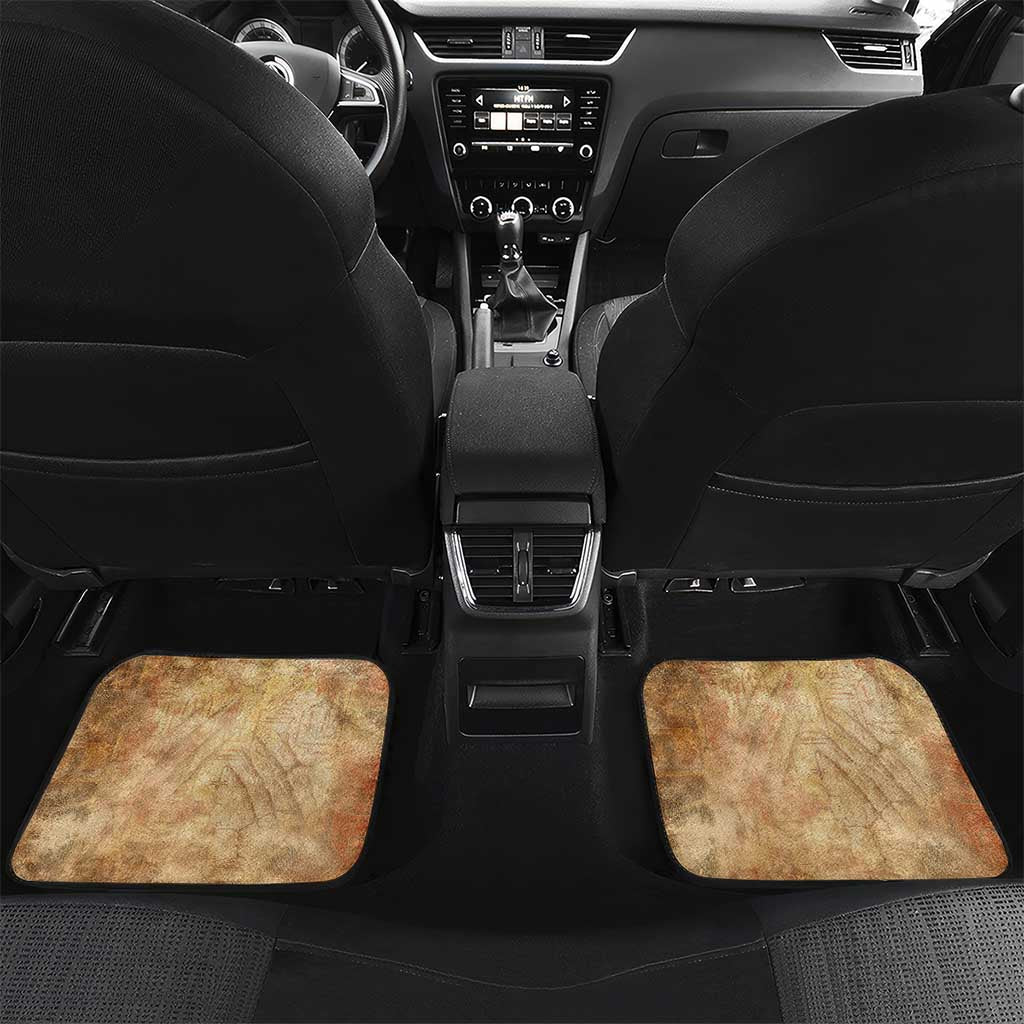 Nefertem Ancient Egyptian Car Mats Lion Head Lotus Flowers Incense Smoke Ancient