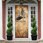 Nefertem Ancient Egyptian Door Cover Lion Head Lotus Flowers Incense Smoke Ancient