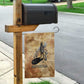 Nefertem Ancient Egyptian Garden Flag Lion Head Lotus Flowers Incense Smoke Ancient