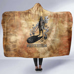 Nefertem Ancient Egyptian Hooded Blanket Lion Head Lotus Flowers Incense Smoke Ancient