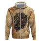 Nefertem Ancient Egyptian Hoodie Lion Head Lotus Flowers Incense Smoke Ancient
