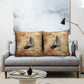 Nefertem Ancient Egyptian Pillow Cover Lion Head Lotus Flowers Incense Smoke Ancient