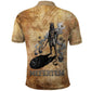 Nefertem Ancient Egyptian Polo Shirt Lion Head Lotus Flowers Incense Smoke Ancient