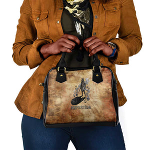 Nefertem Ancient Egyptian Shoulder Handbag Lion Head Lotus Flowers Incense Smoke Ancient