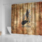 Nefertem Ancient Egyptian Shower Curtain Lion Head Lotus Flowers Incense Smoke Ancient