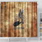 Nefertem Ancient Egyptian Shower Curtain Lion Head Lotus Flowers Incense Smoke Ancient