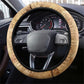 Nefertem Ancient Egyptian Steering Wheel Cover Lion Head Lotus Flowers Incense Smoke Ancient