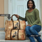 Nefertem Ancient Egyptian Travel Bag Lion Head Lotus Flowers Incense Smoke Ancient