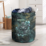 Nefertem Laundry Basket Primordial Bloom Lotus Mystical Lion Cosmic Egyptian