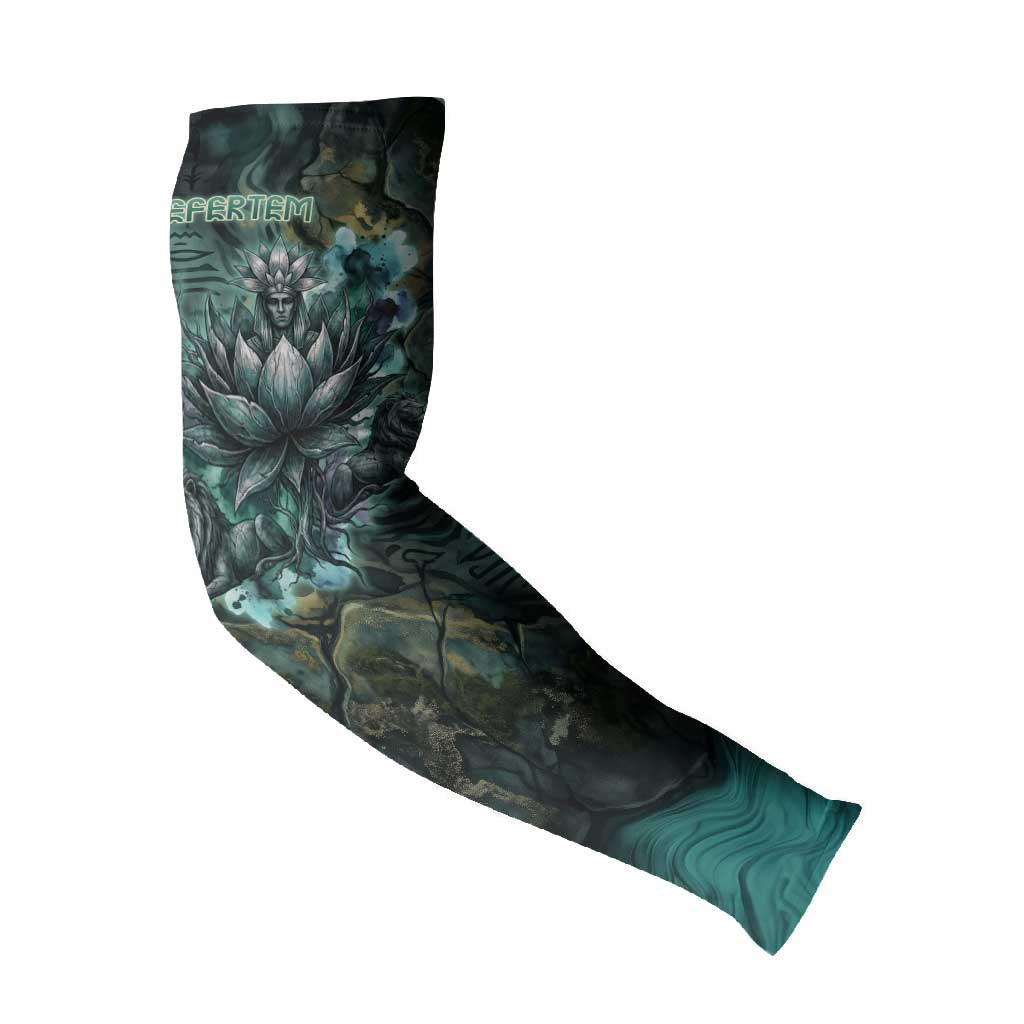 Nefertem Arm Sleeves Primordial Bloom Lotus Mystical Lion Cosmic Egyptian
