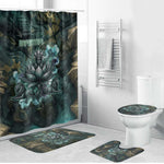 Nefertem Bathroom Set Primordial Bloom Lotus Mystical Lion Cosmic Egyptian
