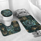 Nefertem Bathroom Set Primordial Bloom Lotus Mystical Lion Cosmic Egyptian
