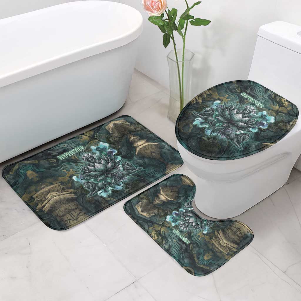 Nefertem Bathroom Set Primordial Bloom Lotus Mystical Lion Cosmic Egyptian