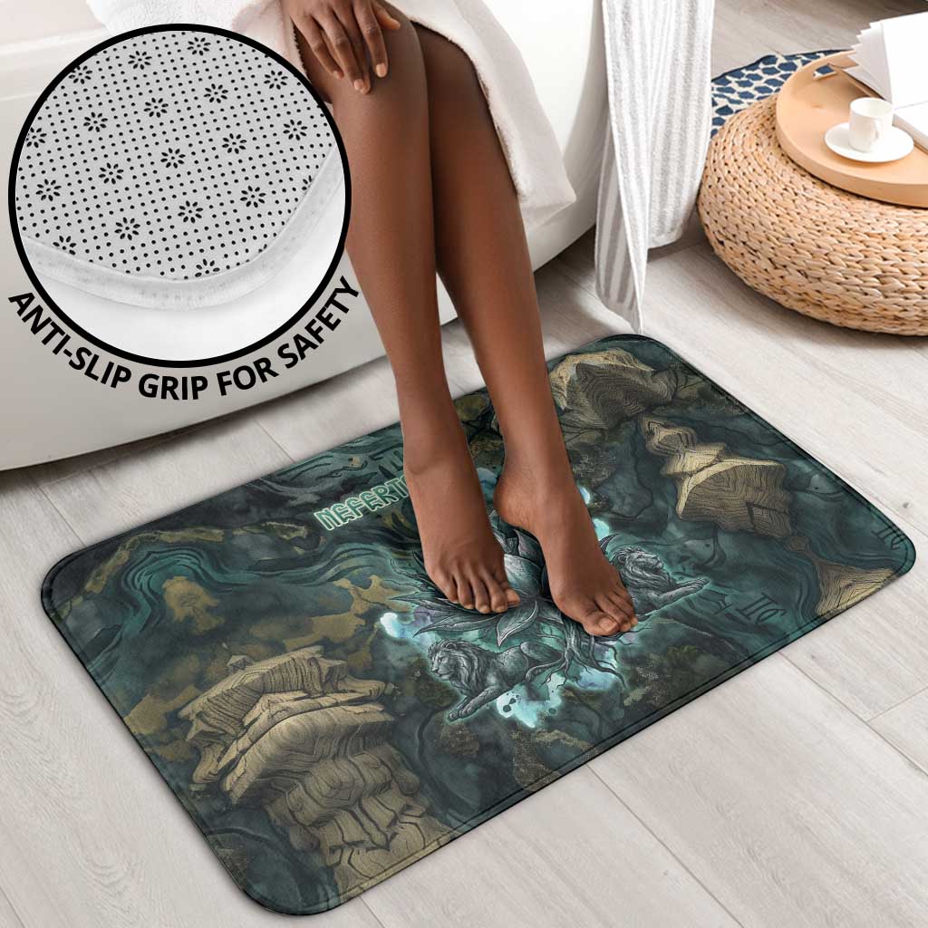 Nefertem Bathroom Set Primordial Bloom Lotus Mystical Lion Cosmic Egyptian
