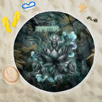 Nefertem Beach Blanket Primordial Bloom Lotus Mystical Lion Cosmic Egyptian