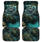 Nefertem Car Mats Primordial Bloom Lotus Mystical Lion Cosmic Egyptian