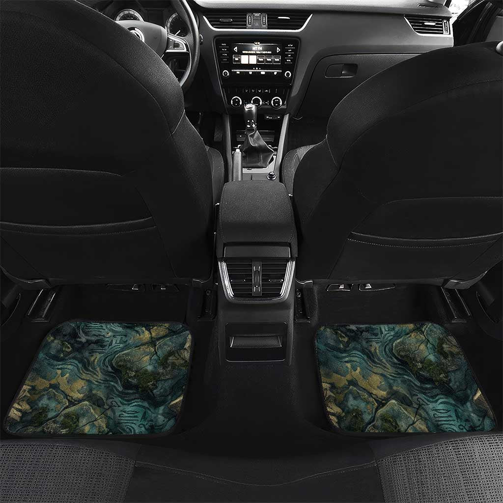 Nefertem Car Mats Primordial Bloom Lotus Mystical Lion Cosmic Egyptian