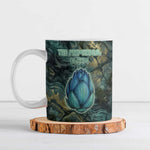 Nefertem Ceramic Mug Primordial Bloom Lotus Mystical Lion Cosmic Egyptian