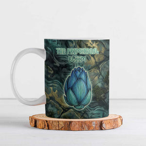 Nefertem Ceramic Mug Primordial Bloom Lotus Mystical Lion Cosmic Egyptian