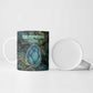 Nefertem Ceramic Mug Primordial Bloom Lotus Mystical Lion Cosmic Egyptian