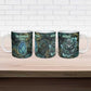 Nefertem Ceramic Mug Primordial Bloom Lotus Mystical Lion Cosmic Egyptian