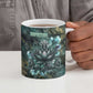 Nefertem Ceramic Mug Primordial Bloom Lotus Mystical Lion Cosmic Egyptian