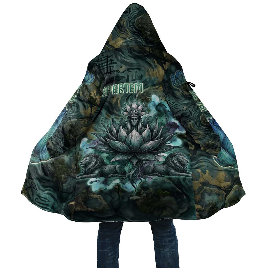 Nefertem Cloak Primordial Bloom Lotus Mystical Lion Cosmic Egyptian