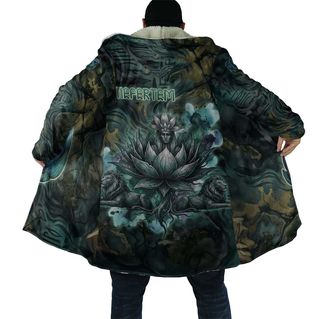 Nefertem Cloak Primordial Bloom Lotus Mystical Lion Cosmic Egyptian
