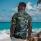 Nefertem Hawaiian Shirt Primordial Bloom Lotus Mystical Lion Cosmic Egyptian