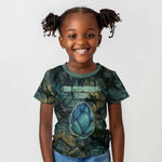 Nefertem Kid T shirt Primordial Bloom Lotus Mystical Lion Cosmic Egyptian