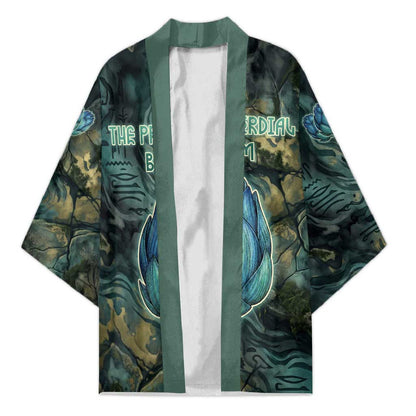 Nefertem Kimono Primordial Bloom Lotus Mystical Lion Cosmic Egyptian